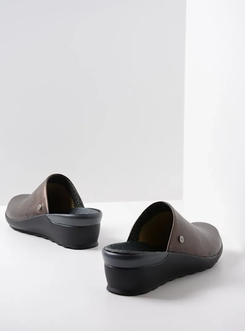 DAMES Wolky Slippers|Klompen<Go - brons leer