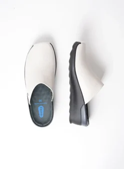 DAMES Wolky Slippers|Klompen<Go - creme wit leer