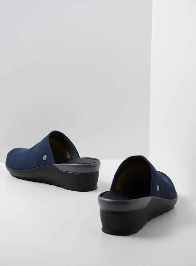 DAMES Wolky Slippers|Klompen<Go - denim nubuck