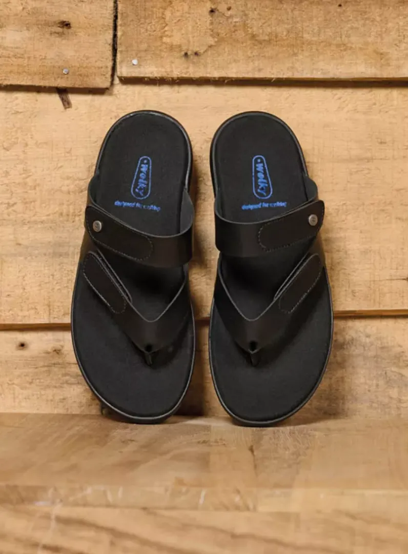 DAMES Wolky Slippers<Hobie - zwart biocare