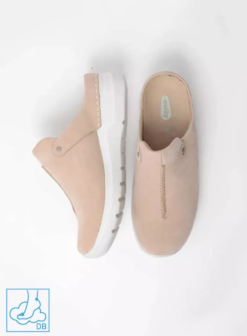 DAMES Wolky Slippers|Klompen<Holland DB - beige nubuck