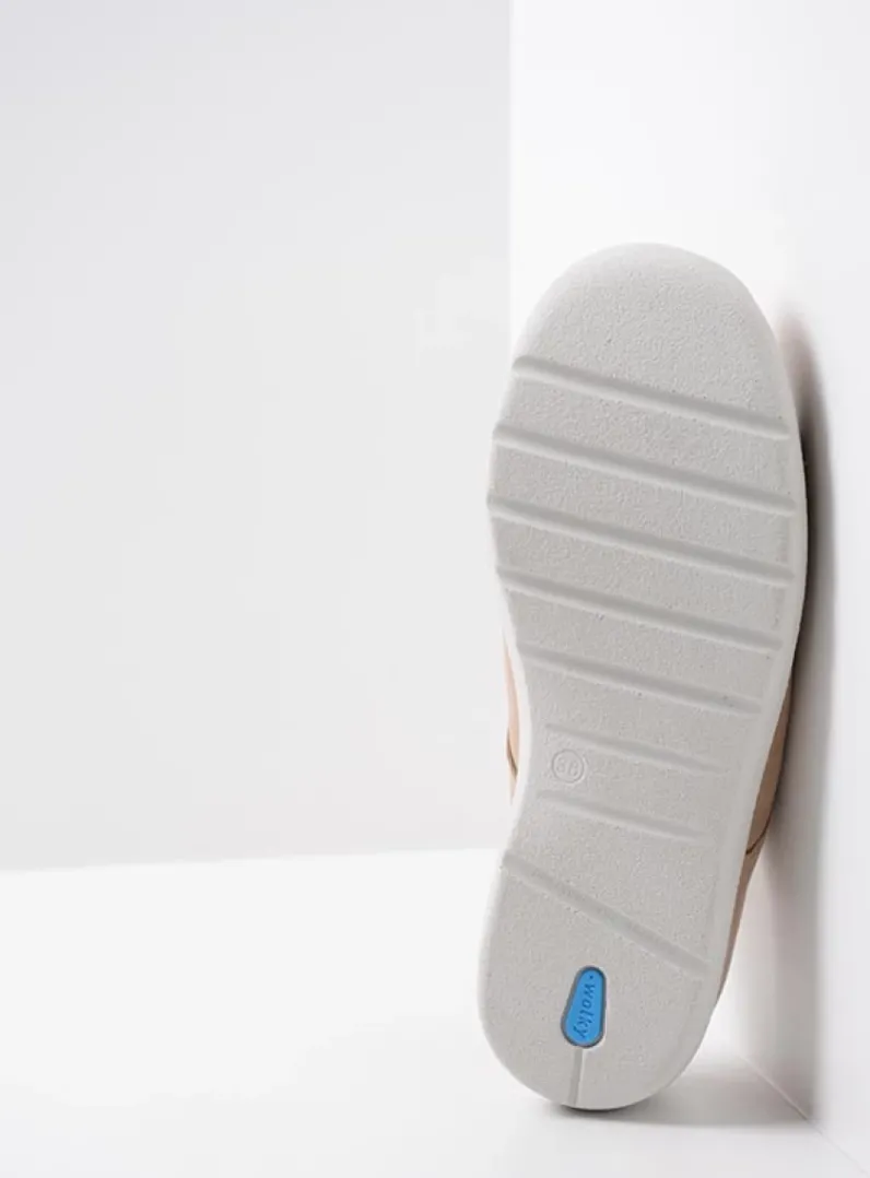 DAMES Wolky Slippers|Klompen<Holland DB - beige nubuck