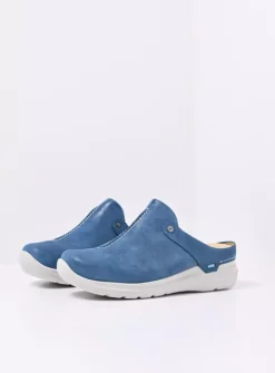 DAMES Wolky Slippers|Klompen<Holland DB - blauw effectleer