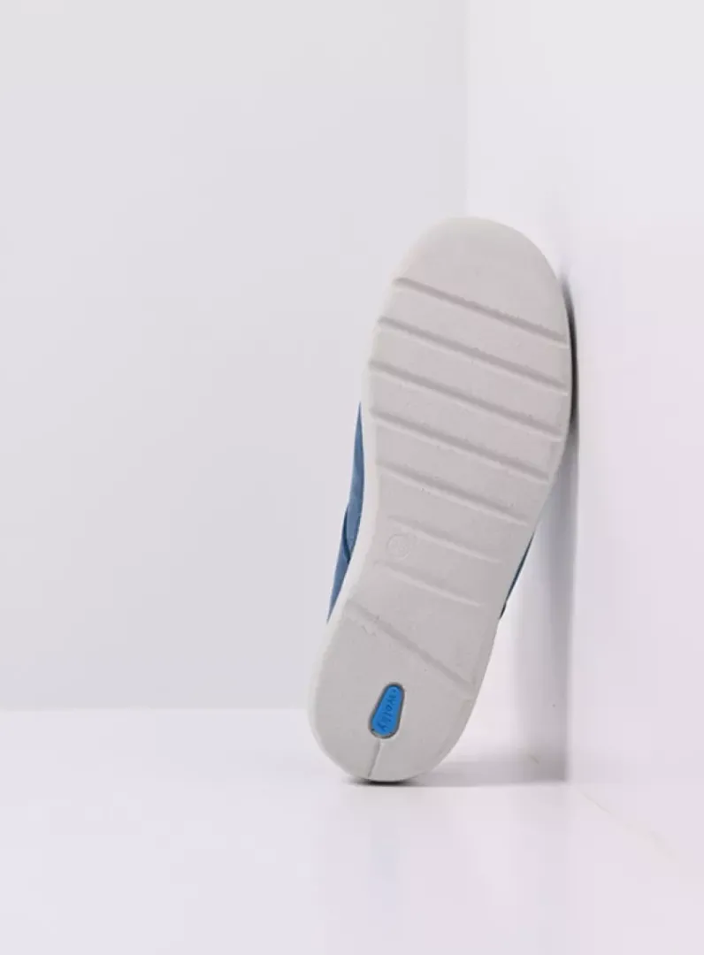 DAMES Wolky Slippers|Klompen<Holland DB - blauw effectleer