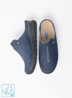 DAMES Wolky Slippers|Klompen<Holland DB - blauw nubuck