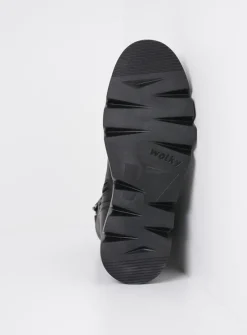 DAMES Wolky Veterlaarzen|Hoge Veterschoenen<Hope XW - zwart leer