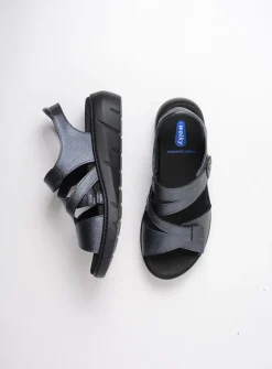DAMES Wolky Sandalen<Ikaria - antraciet leer