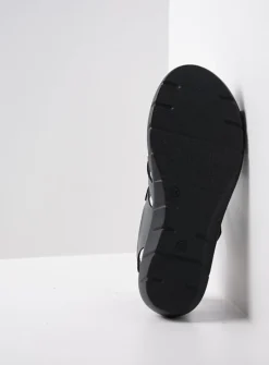 DAMES Wolky Sandalen<Ikaria - antraciet leer