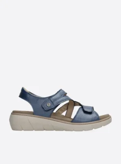 DAMES Wolky Sandalen<Ikaria - blauw leer