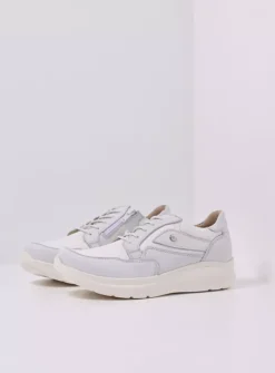 DAMES Wolky Lage Veterschoenen|Sneakers<Impact S2F - wit/gebroken combi stretch leer