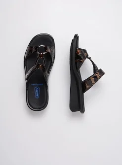 DAMES Wolky Slippers<Isa - brons croco lakleer