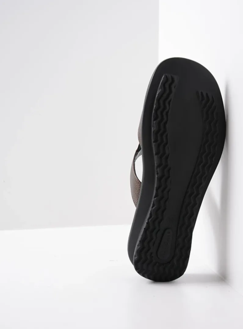 DAMES Wolky Slippers<Isa - brons leer