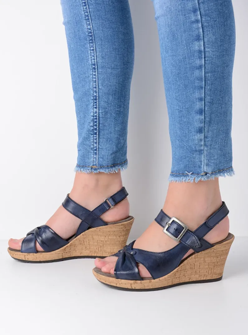 DAMES Wolky Sandalen<Ixia 2 - blauw leer