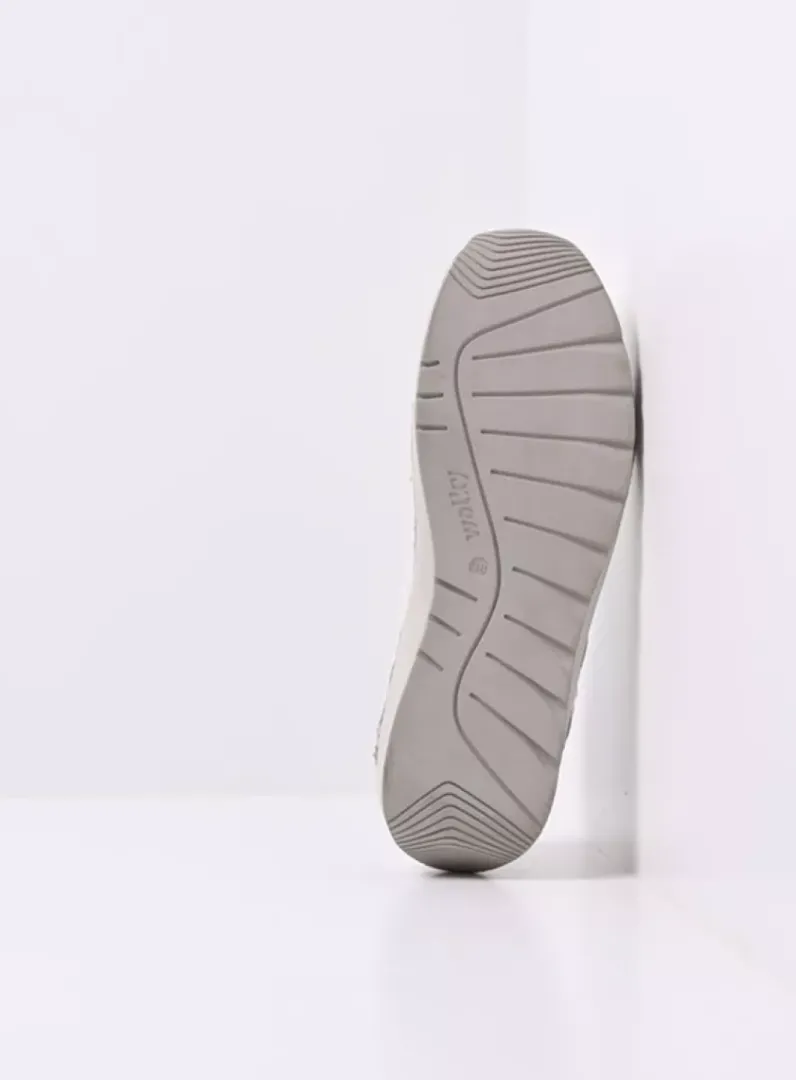 DAMES Wolky Lage Veterschoenen<Japura - wit-lichtblauw leer