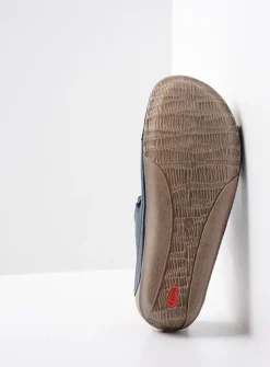 DAMES Wolky Slippers<Jasper - blauw geolied leer