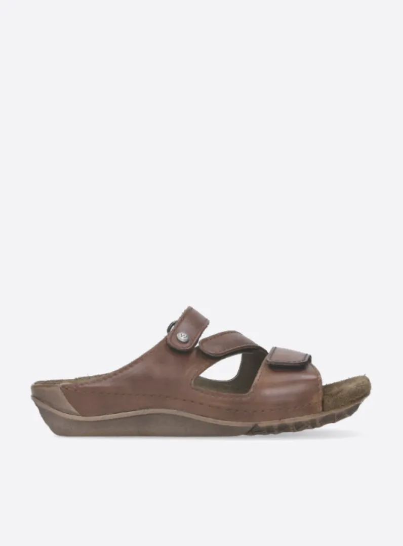 DAMES Wolky Slippers<Jasper - cognac leer