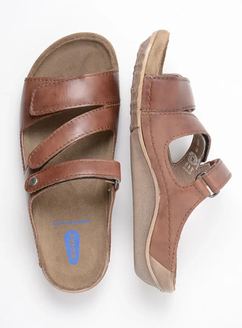 DAMES Wolky Slippers<Jasper - cognac leer