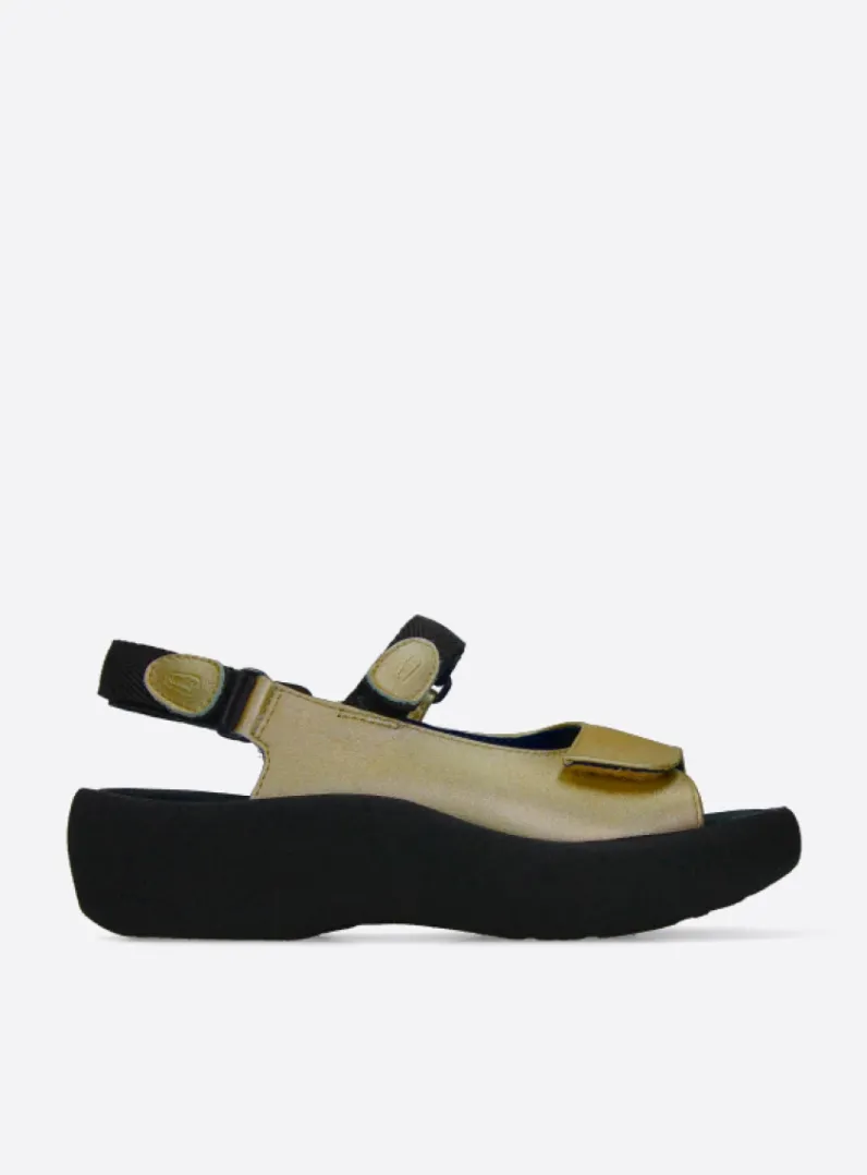 DAMES Wolky Sandalen<Jewel - goud leer