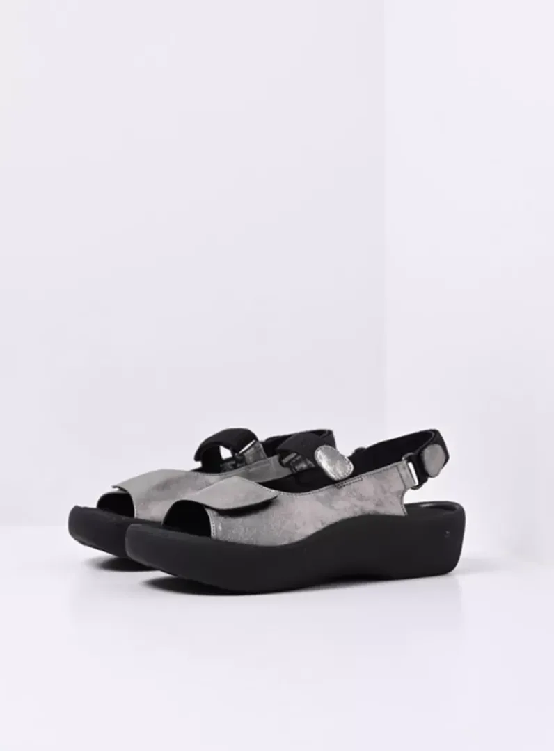 DAMES Wolky Sandalen<Jewel - grijs metallic nubuck