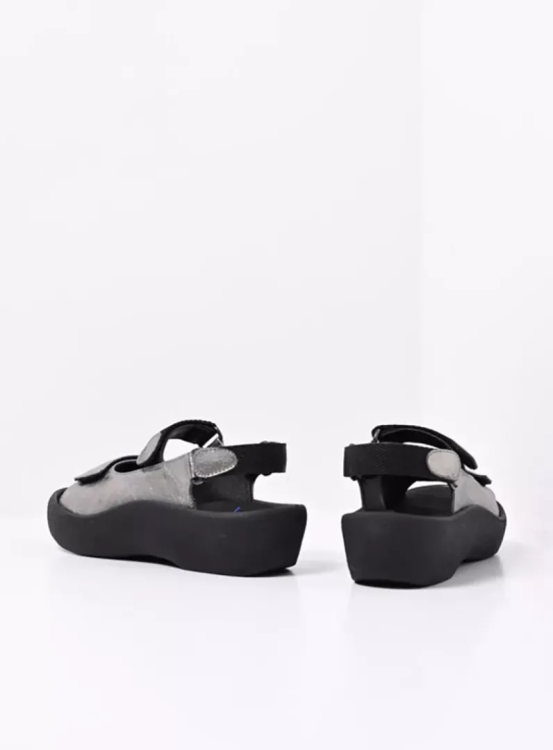 DAMES Wolky Sandalen<Jewel - grijs metallic nubuck