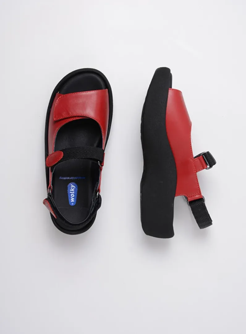 DAMES Wolky Sandalen<Jewel - rood leer