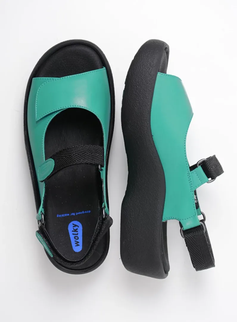 DAMES Wolky Sandalen<Jewel - turquoise leer