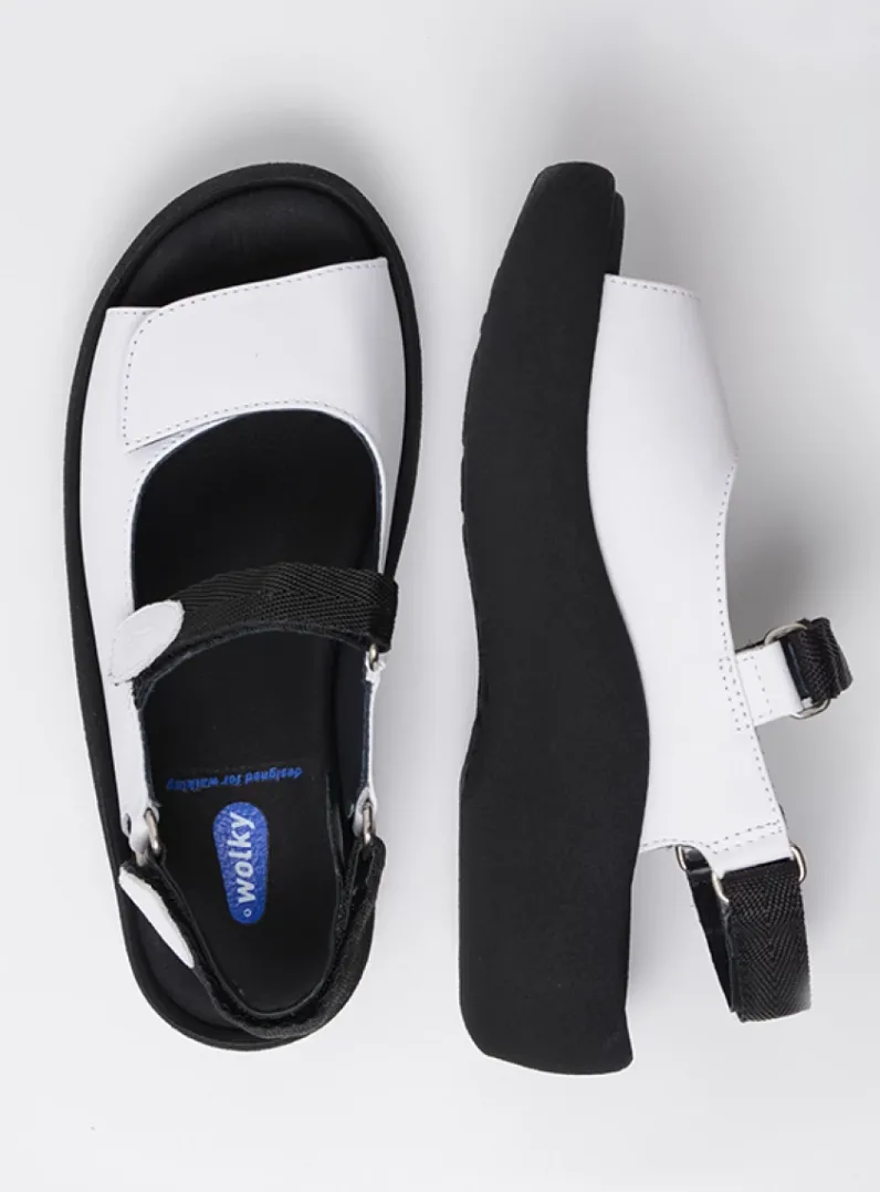 DAMES Wolky Sandalen<Jewel - wit leer