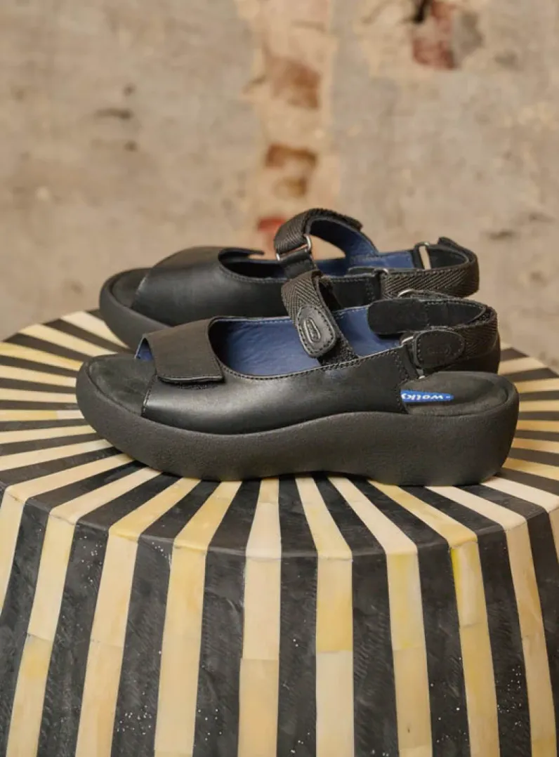 DAMES Wolky Sandalen<Jewel - zwart leer