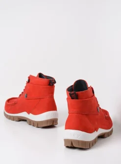 DAMES Wolky Hoge Veterschoenen|Herfst/Winter<Jump - rood nubuck