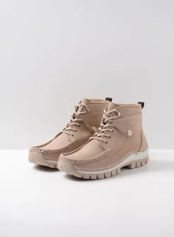 DAMES Wolky Hoge Veterschoenen<Jump Summer - safari nubuck