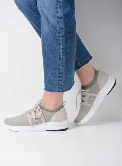 DAMES Wolky Lage Veterschoenen<Kalona - gebroken wit 3D knitting