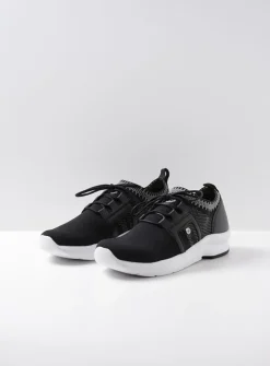 DAMES Wolky Lage Veterschoenen<Kalona - zwart 3D knitting