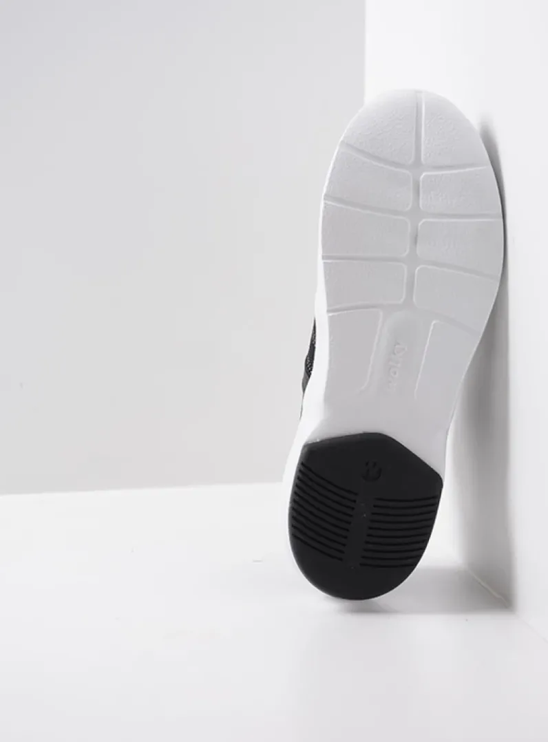 DAMES Wolky Lage Veterschoenen<Kalona - zwart 3D knitting