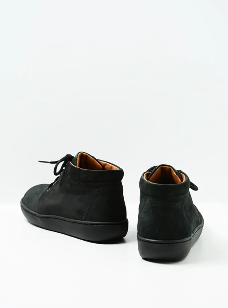 DAMES Wolky Hoge Veterschoenen|Herfst/Winter<Kansas Lady XW - zwart nubuck