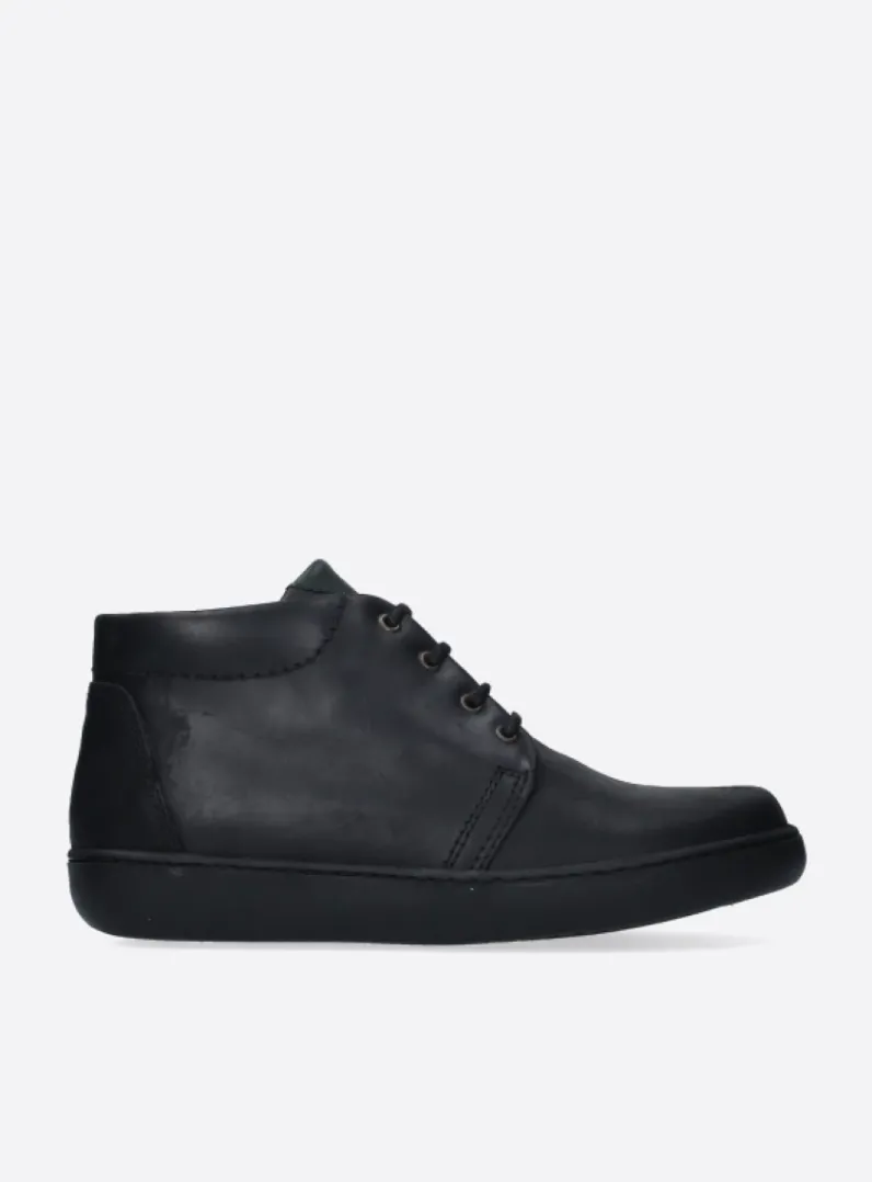 Heren Wolky Veterschoenen Heren|Nette Schoenen Heren<Kansas Men - zwart leer
