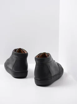 Heren Wolky Veterschoenen Heren|Nette Schoenen Heren<Kansas Men - zwart leer