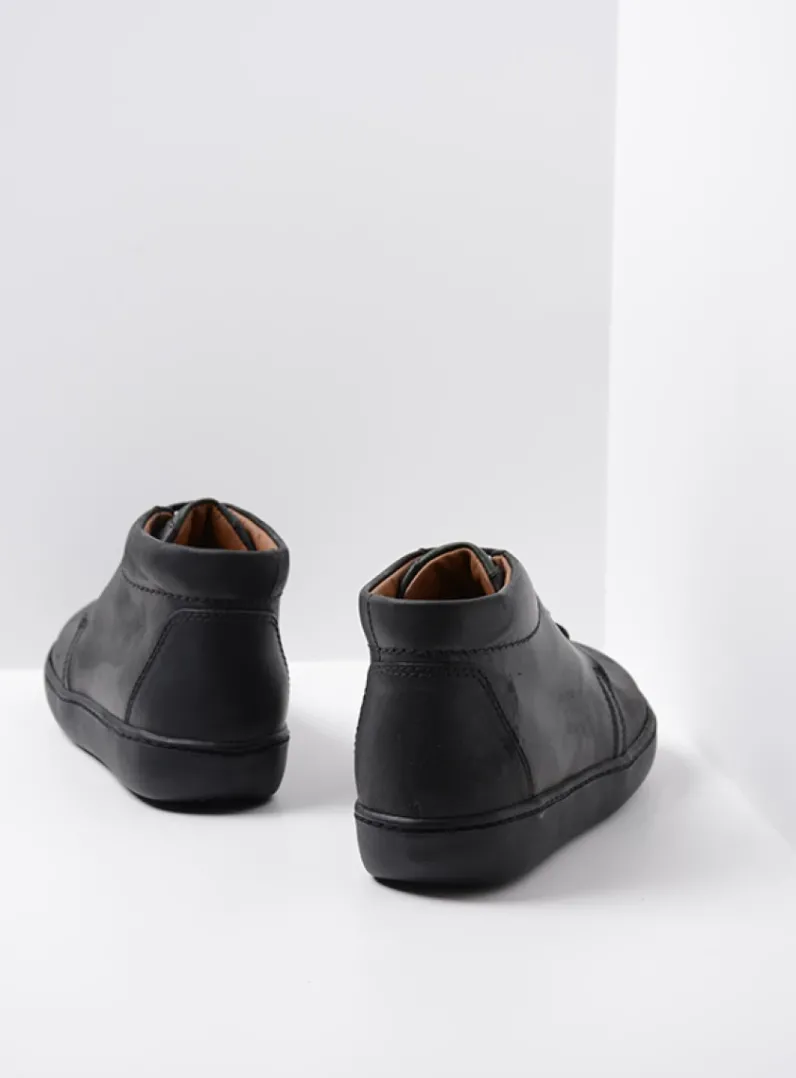 Heren Wolky Veterschoenen Heren|Nette Schoenen Heren<Kansas Men - zwart leer