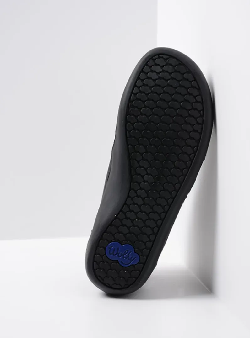 Heren Wolky Veterschoenen Heren|Nette Schoenen Heren<Kansas Men - zwart leer