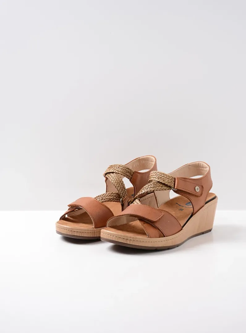 DAMES Wolky Sandalen<La Jolla - cognac leer
