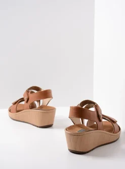 DAMES Wolky Sandalen<La Jolla - cognac leer