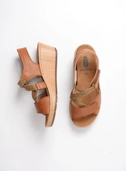 DAMES Wolky Sandalen<La Jolla - cognac leer