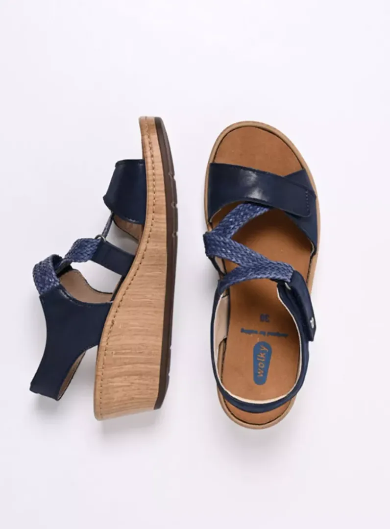 DAMES Wolky Sandalen<La Jolla - denim effectleer