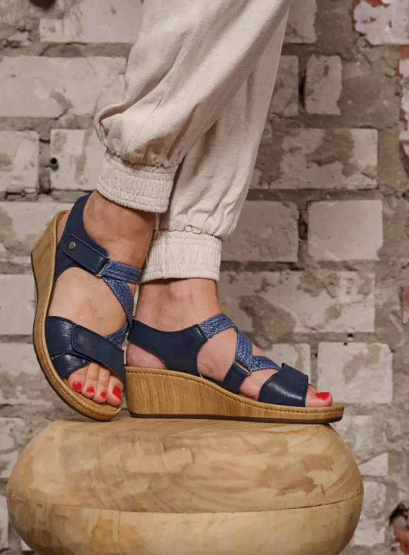 DAMES Wolky Sandalen<La Jolla - denim effectleer
