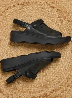 DAMES Wolky Sandalen<Laprida - zwart effectleer