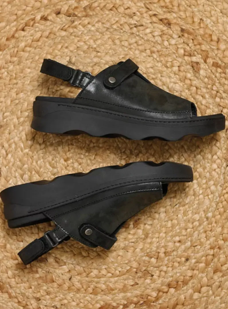 DAMES Wolky Sandalen<Laprida - zwart effectleer