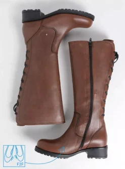 DAMES Wolky Lange Laarzen|Herfst/Winter<Lascana F2F - cognac leer