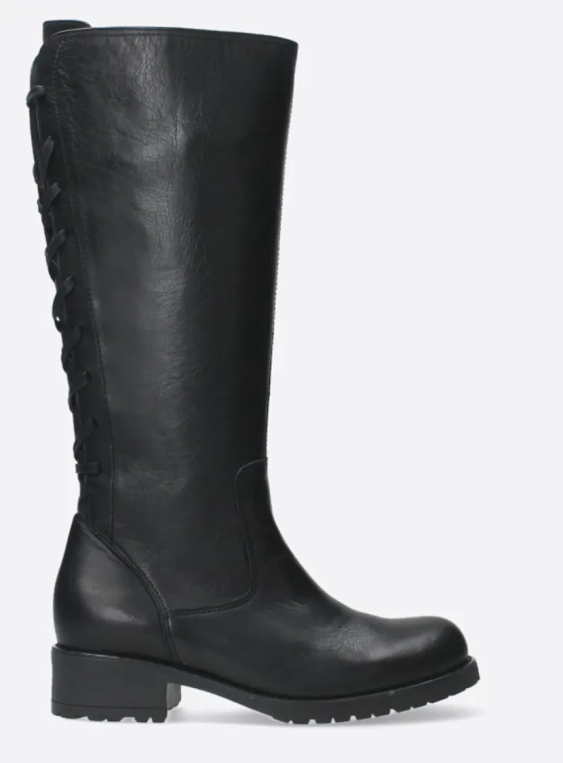 DAMES Wolky Lange Laarzen|Herfst/Winter<Lascana F2F - zwart leer