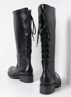 DAMES Wolky Lange Laarzen|Herfst/Winter<Lascana F2F - zwart leer