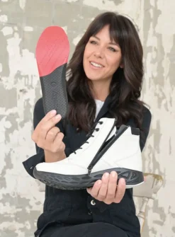 DAMES Wolky Hoge Veterschoenen|Wandelschoenen<Leap - wit combi leer