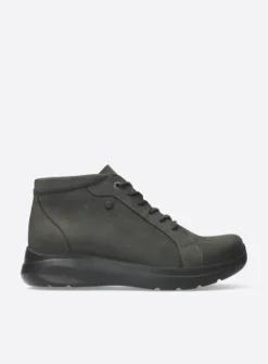 DAMES Wolky Hoge Veterschoenen|Wandelschoenen<Lima - asfalt nubuck
